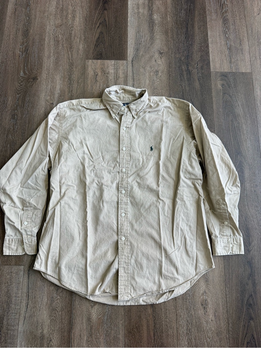 Polo by Ralph Lauren Men's Vintage  Button-Down Blake Cotton Shirt Large